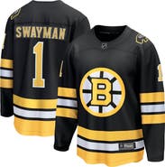 FANATICS Men's Fanatics Jeremy Swayman Black Boston Bruins Home Breakaway Player Jersey