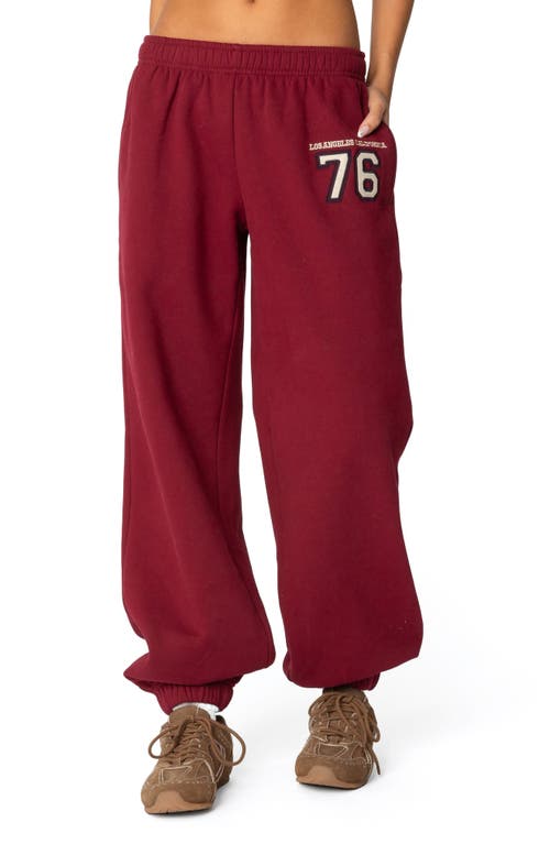 EDIKTED EDIKTED 76 CALI RELAXED FIT COTTON BLEND SWEATPANTS 