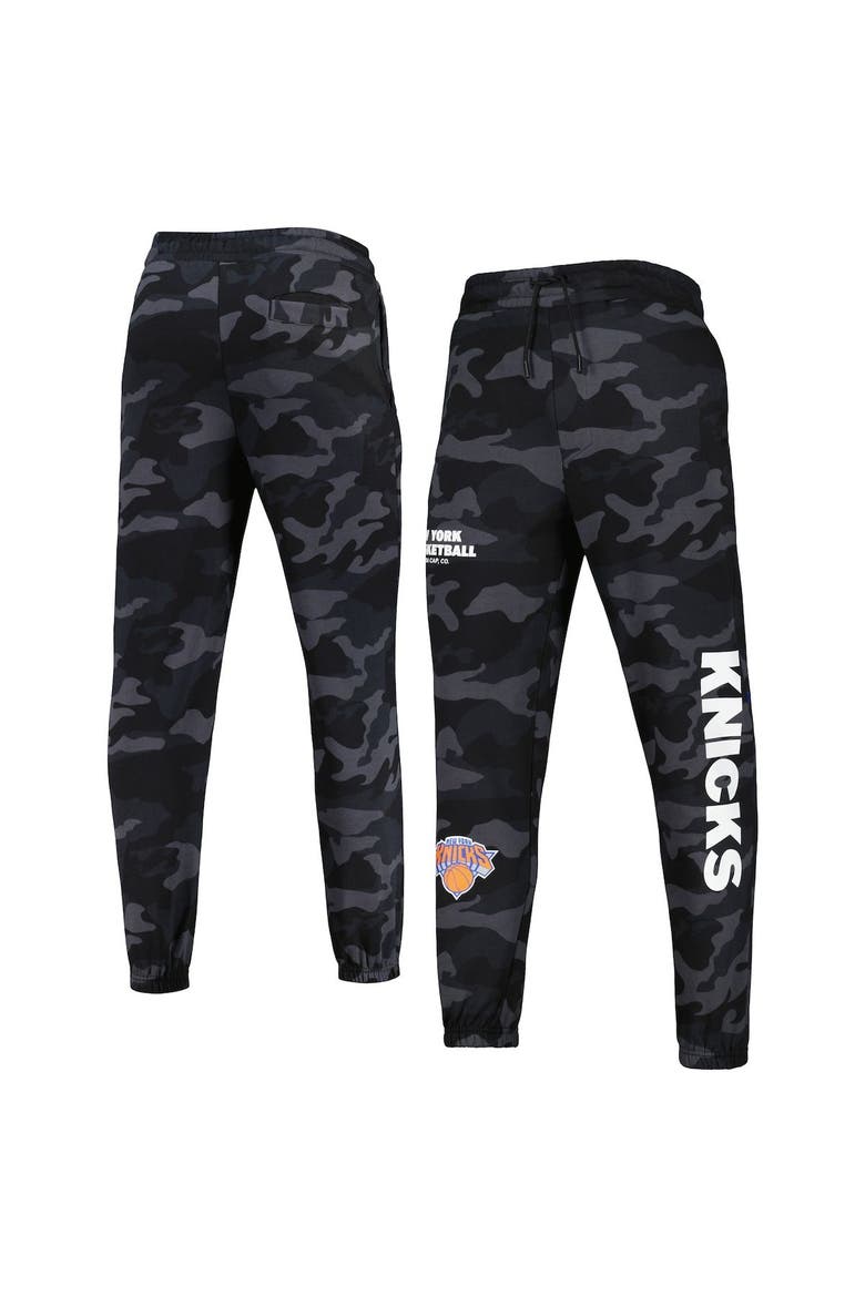 Men's New Era Black/Camo New York Knicks Tonal Joggers, Main, color, Black