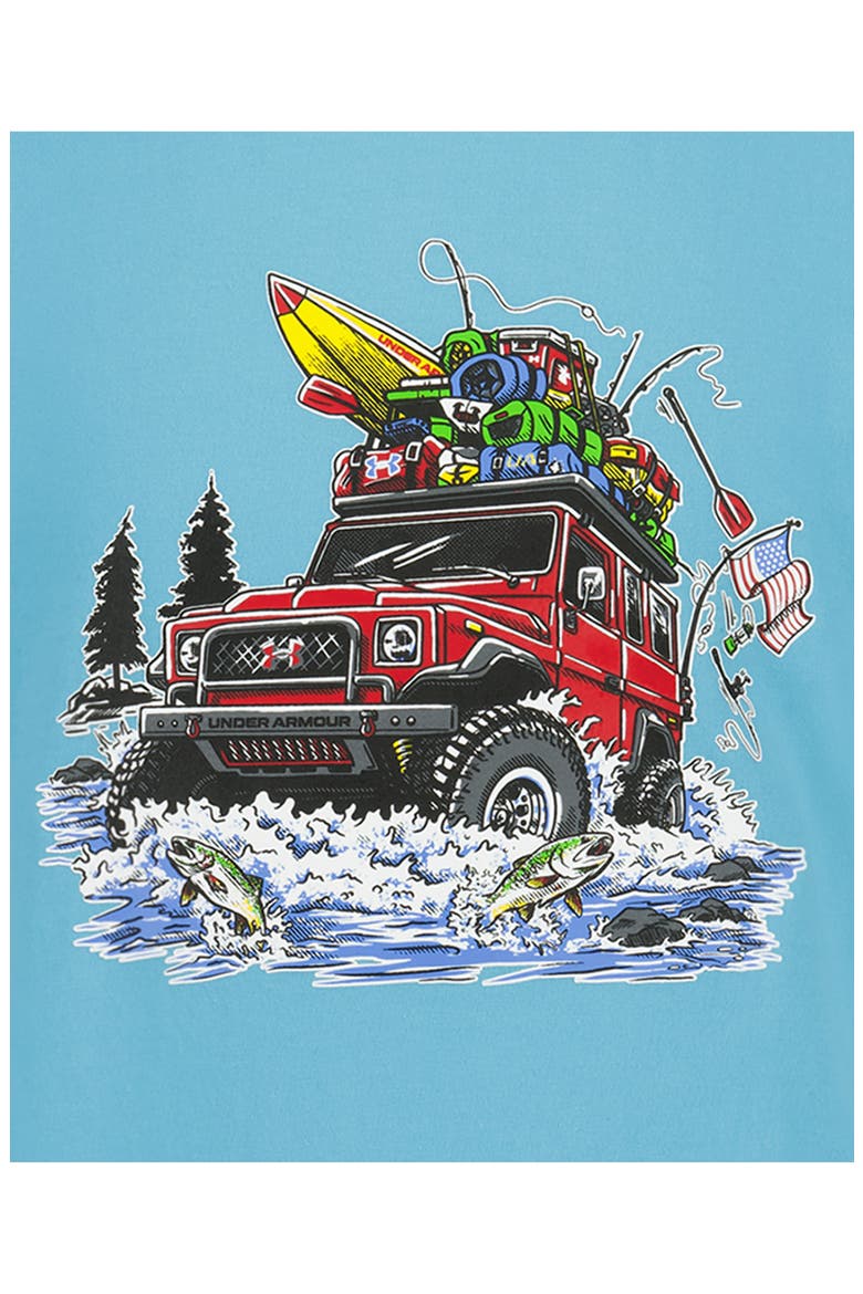 Kids' River Run Graphic T-Shirt, Alternate, color, FRESCO BLUE
