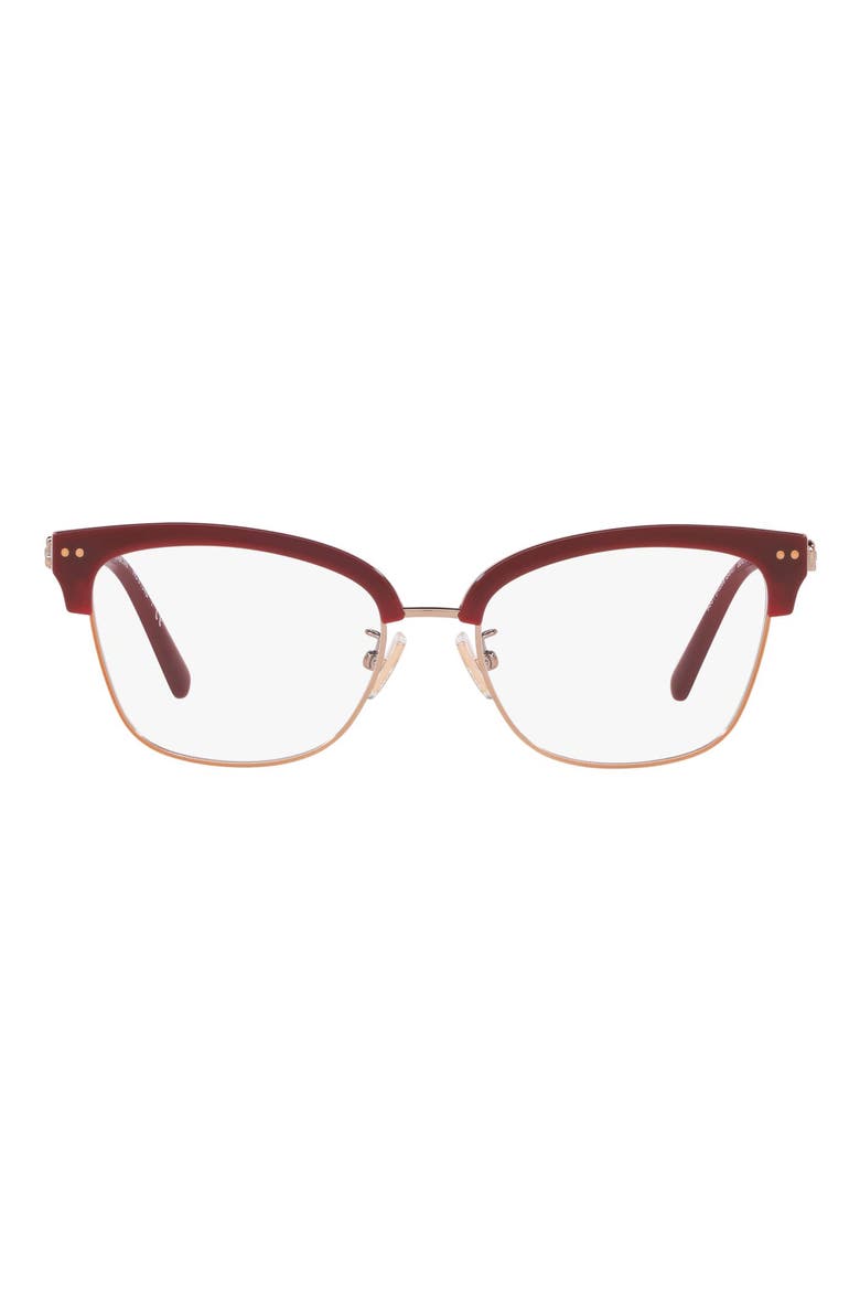 53mm Optical Glasses, Main, color, ROSE GOLD