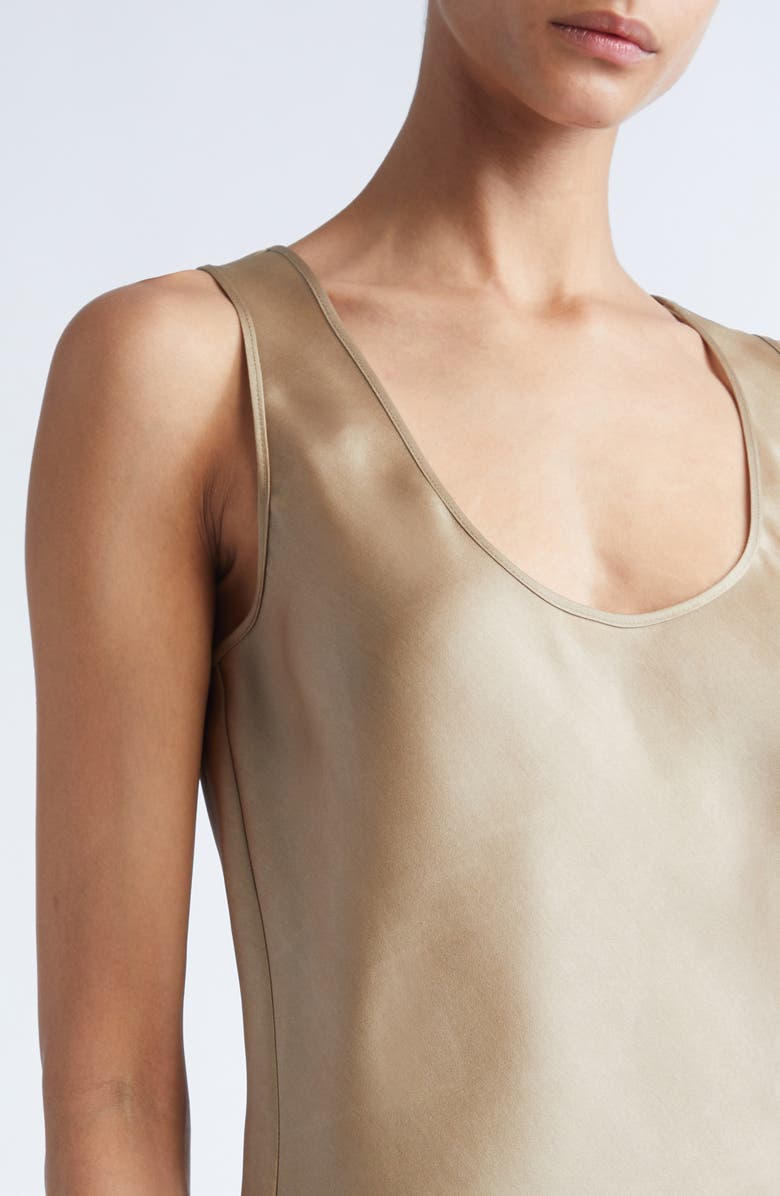 GIA STUDIOS Lyra Vietnamese Silk Tank, Alternate, color, Champagne