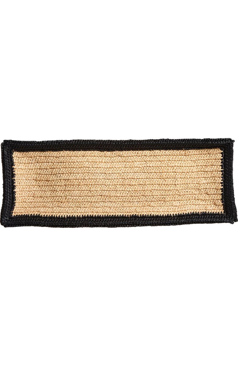 Saint Laurent Large Rive Gauche Logo Woven Tote, Alternate, color,