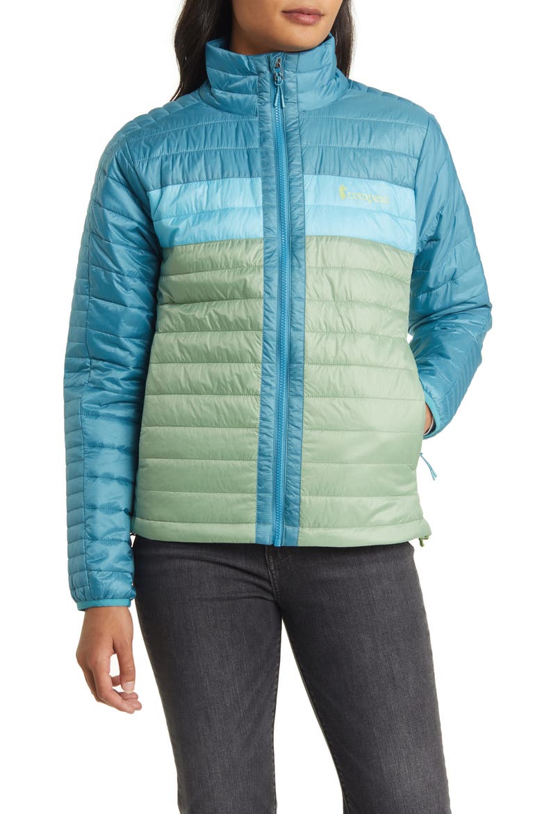 Capa Packable Water Repellent Jacket, Main, color, DRIZZLE ASPEN