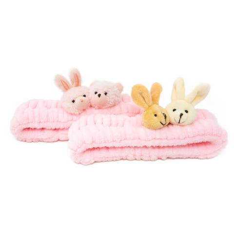 2pc Plush Spa Headband Set
