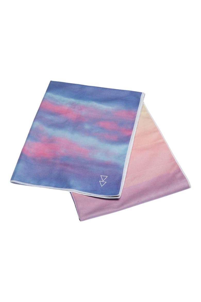 Yoga Mat Towel, Alternate, color, Mandala Black