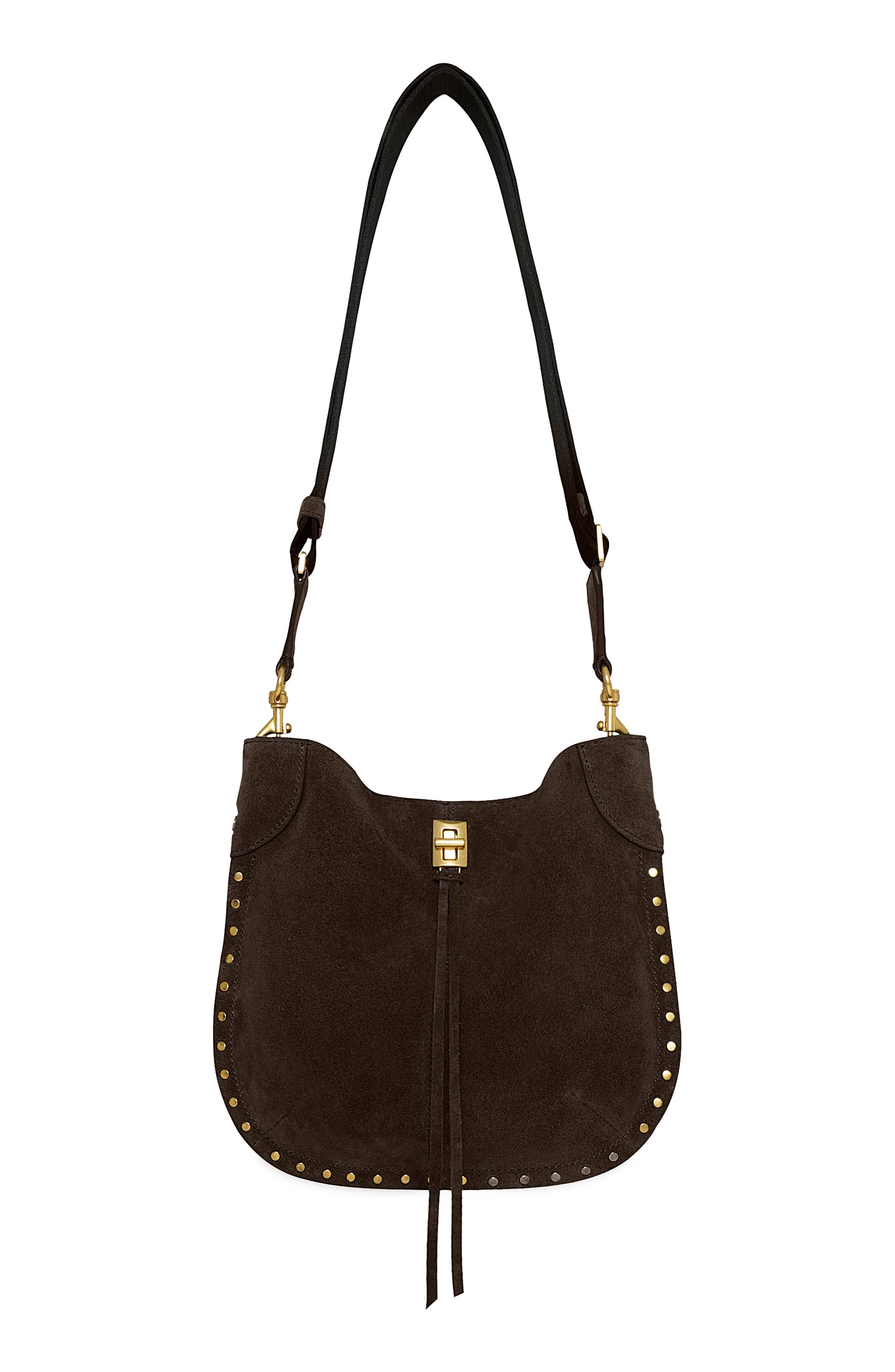 Darren Slim Leather Crossbody Bag, Main, color, FONDANT