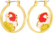 Dr. Seuss The Grinch Earrings for Women Official License, Mismatched Hoops