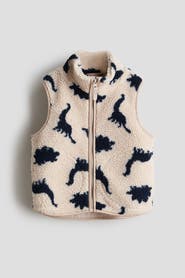 H&M Patterned Teddy Gilet