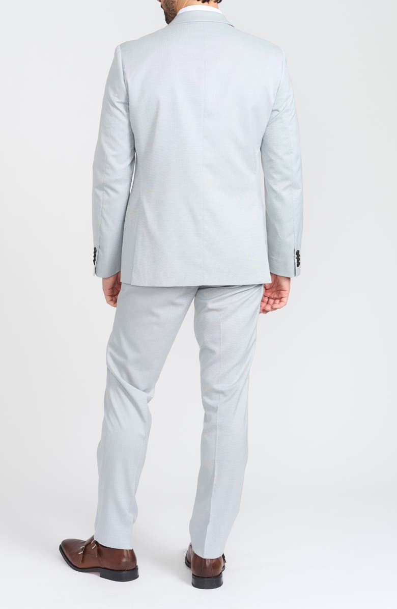 SAVILE ROW CO Tic Weave Suit, Alternate, color, Blue