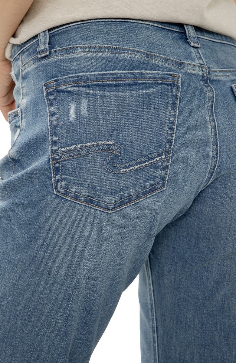 Silver Jeans Co. Chelsea Frayed Boyfriend Jeans, Alternate, color,