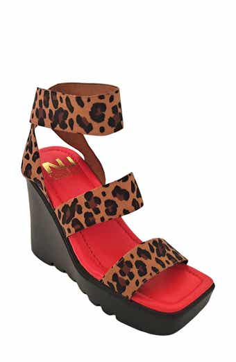 NINETY UNION Paige Elastic Strap Wedge Sandal