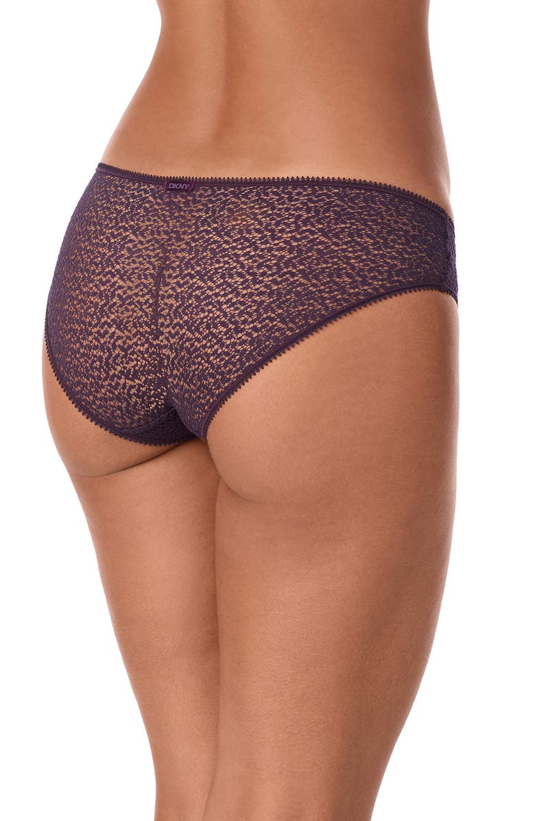 DKNY Modern Lace Hipster Panties, Alternate, color, Nightshade