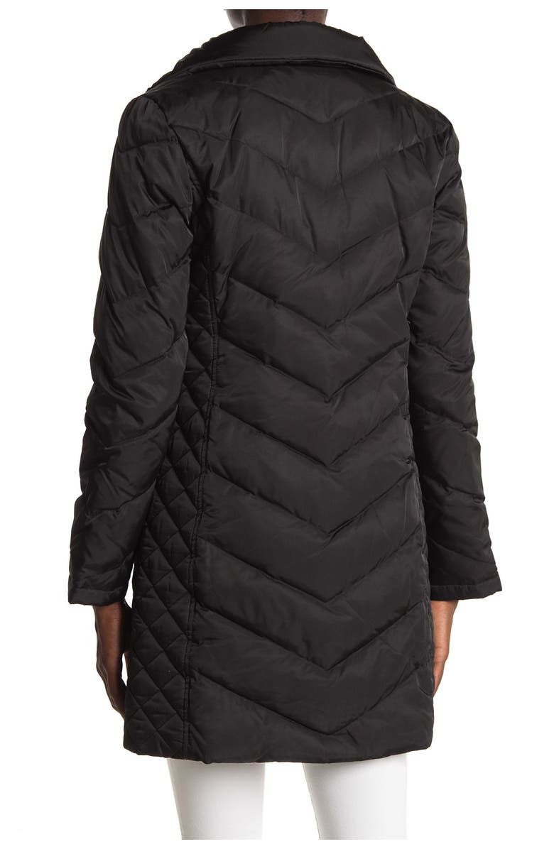 Kenneth Cole New York Faux Fur Trimmed Removable Hood Quilted Down Puffer Jacket, Main, color,