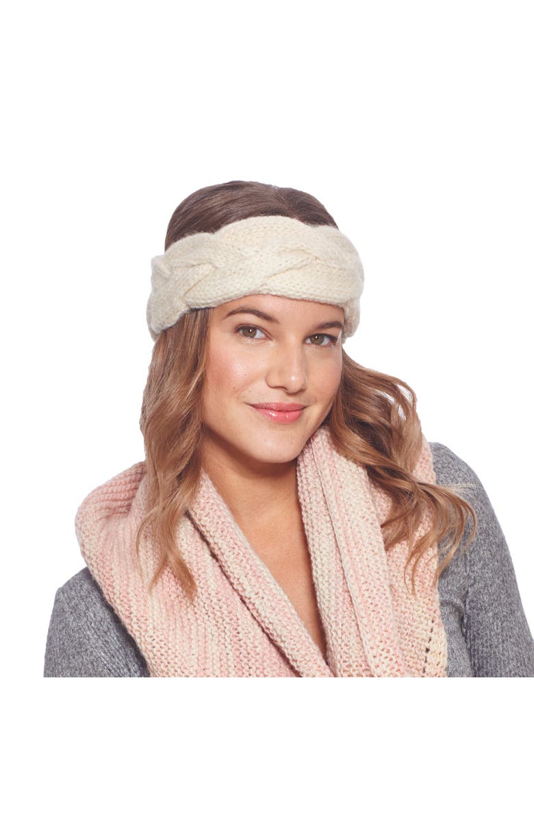 Nirvanna Designs Braided Headband, Alternate, color, Black