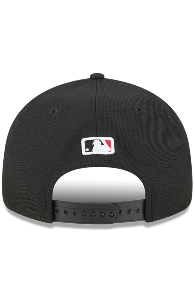 New Era Men's New Era Black Chicago White Sox Baseball Hall of Fame Retro Crown 9FIFTY Adjustable Hat, Alternate, color, Black
