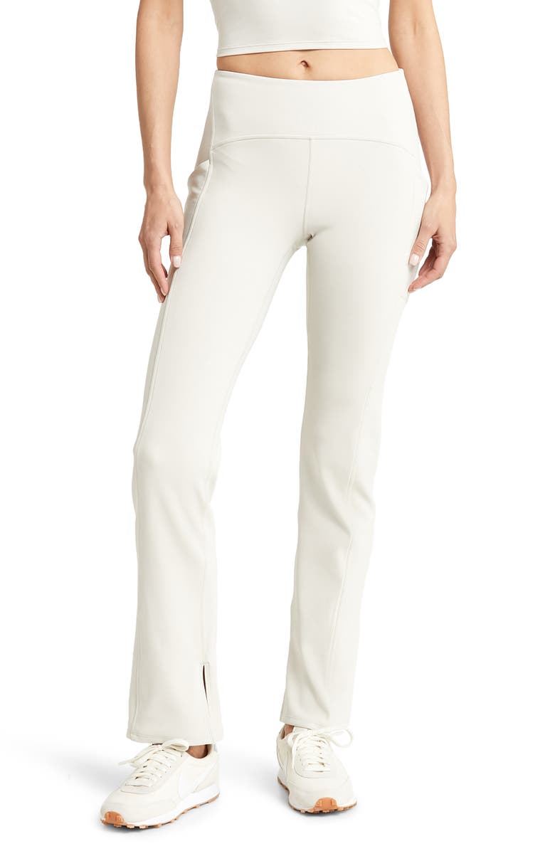 Zella Interlude Rib High Waist Pocket Leggings, Main, color,