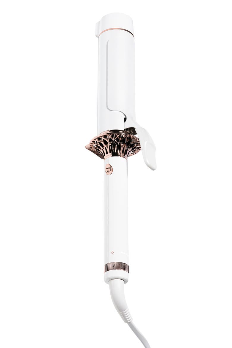 BodyWaver 1.75-Inch Clip Barrel Curling Iron for Waves and Volume, Alternate, color, WHITE/ROSE GOLD