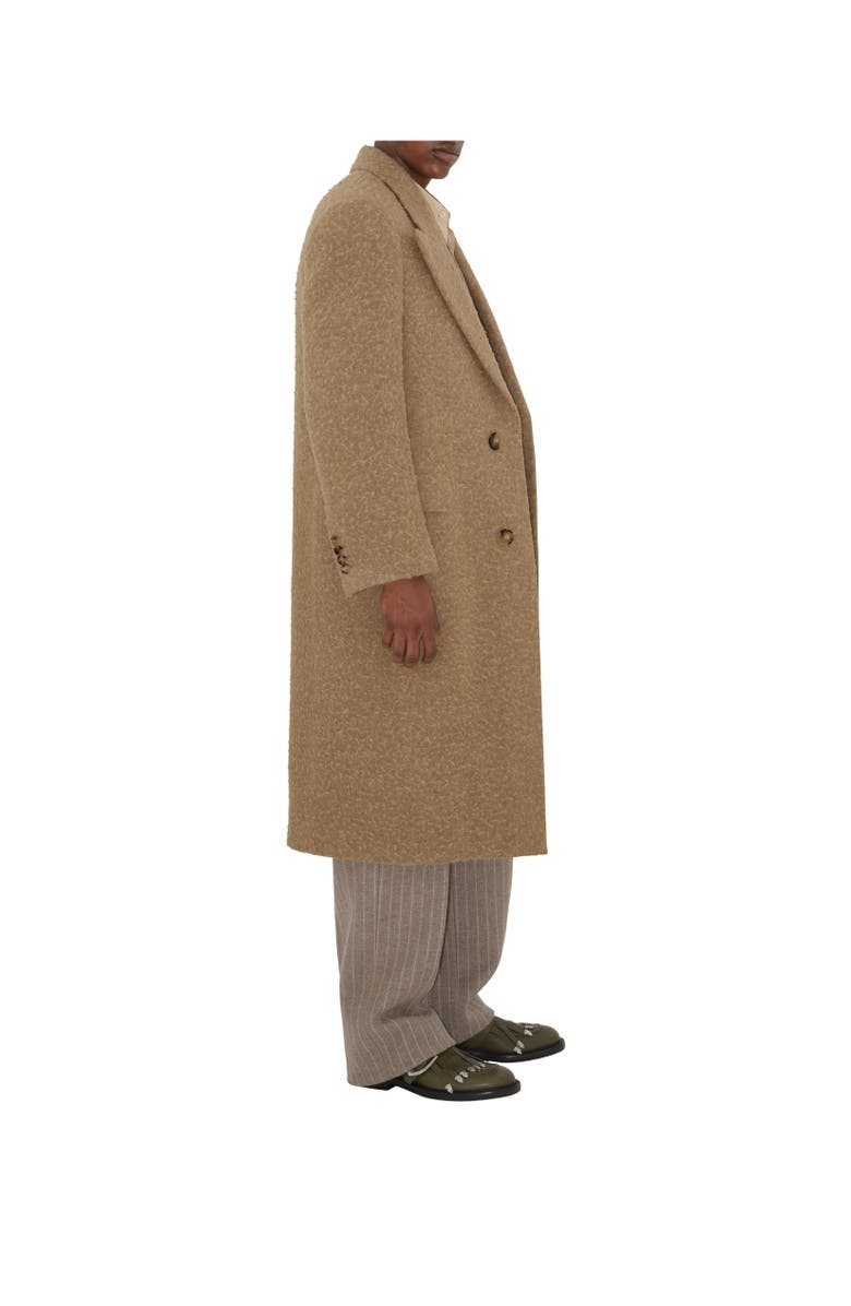Burberry Linen Wool Blend Tailored Coat, Alternate, color,