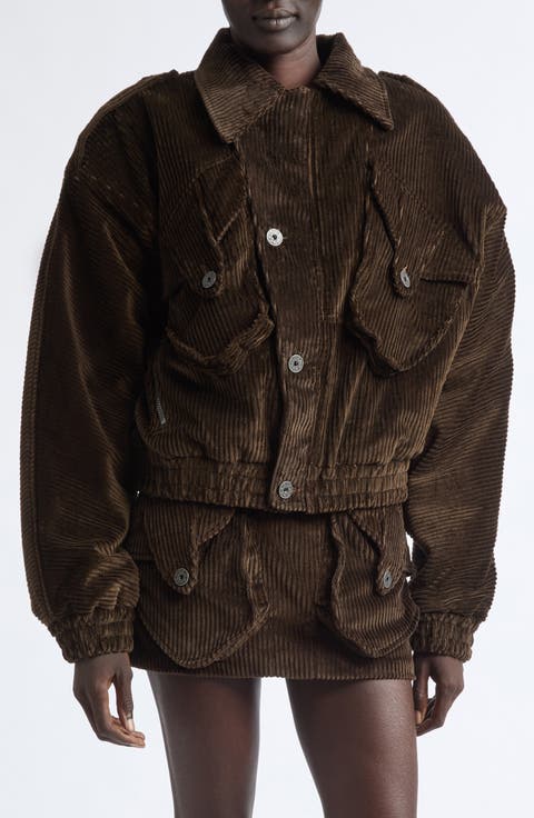 Padded Cotton Corduroy Jacket