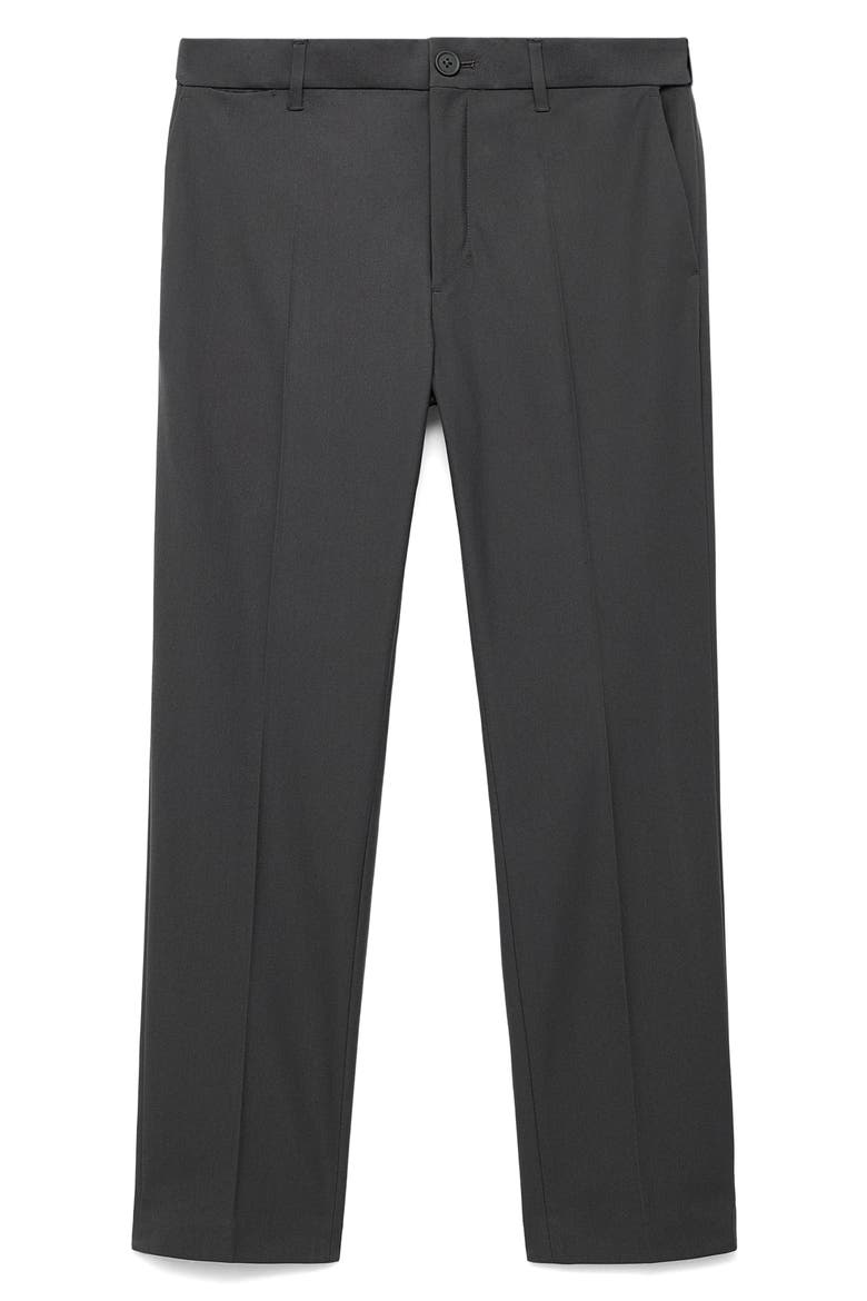 Slim Fit Thermolite® Flat Front Pants, Alternate, color, DARK GREEN GREY