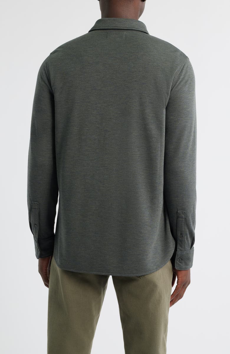 Nordstrom Knit Button-Up Shirt, Alternate, color,