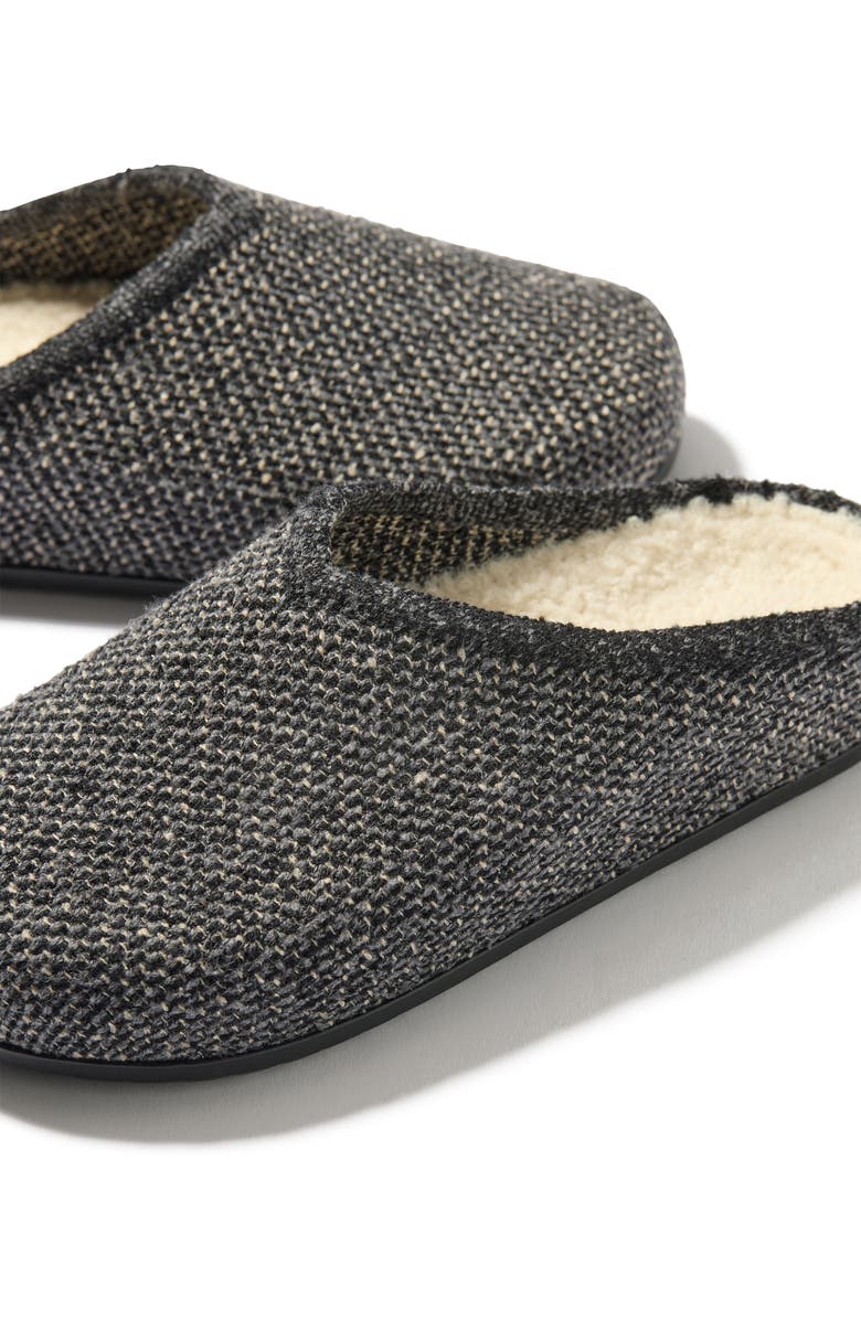 Rothy
s The Cozy Clog, Alternate, color, Black Sesame Bouclé