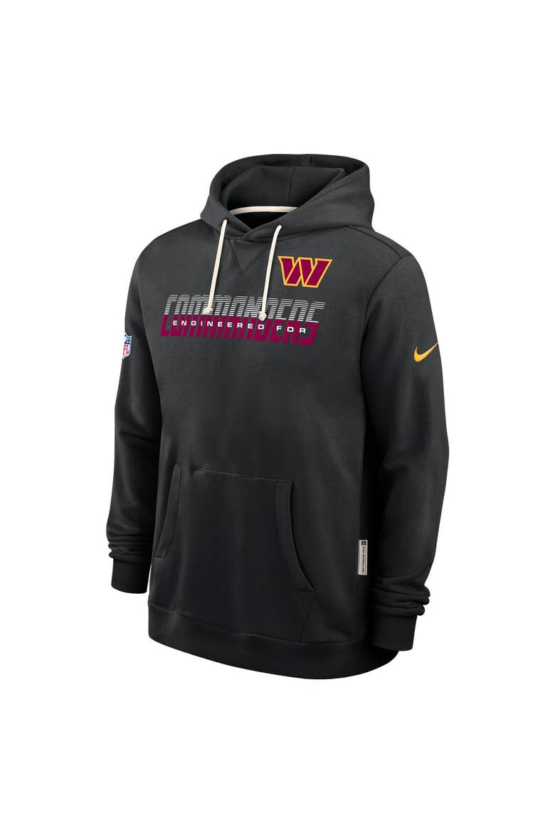 Men's Nike Black Washington Commanders Sideline Standard Issue Top Prospect Dri-FIT Hoodie, Alternate, color, Black