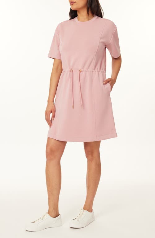 Scotch & Soda Drawstring T-shirt Dress In Pink
