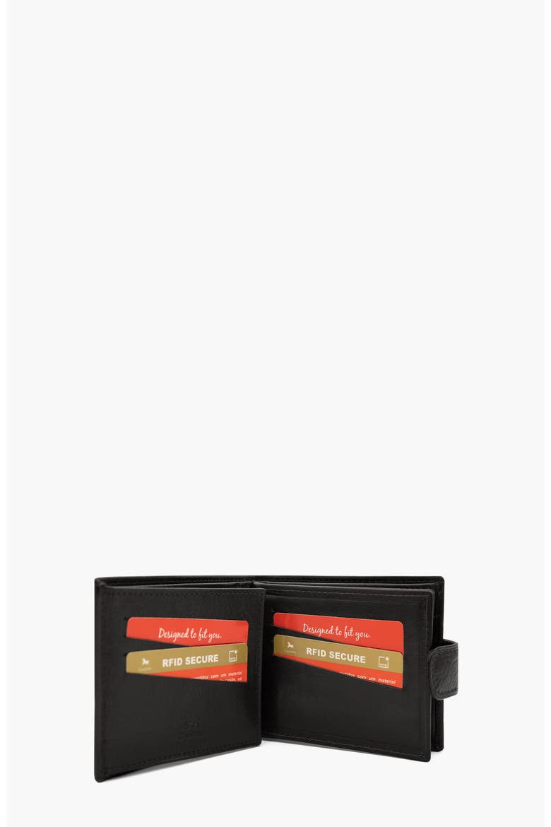 Gentleman Trifold Leather Wallet 503, Alternate, color, Black