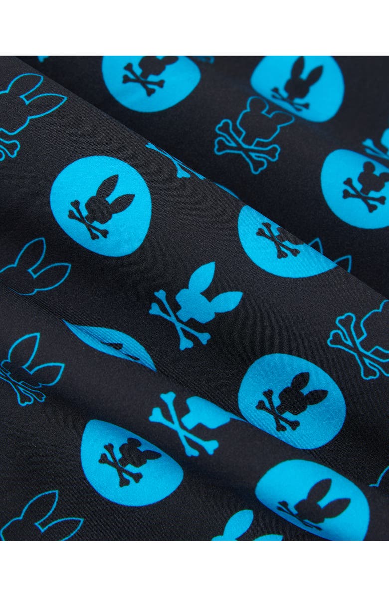 Psycho Bunny Arnold Print Swim Trunks, Alternate, color, 