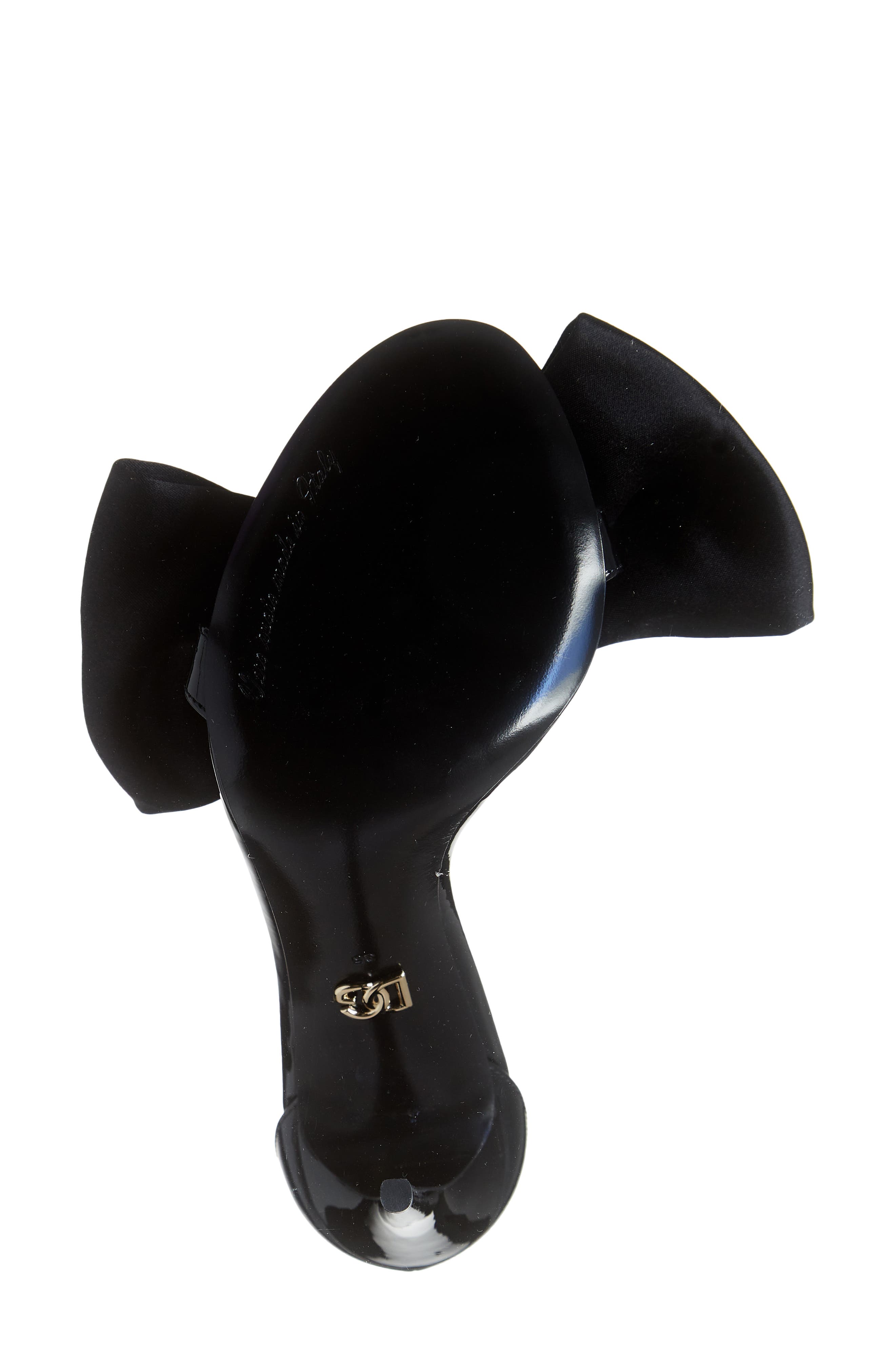 Dolce&Gabbana Keira Bow Stiletto Sandal, Alternate, color, 