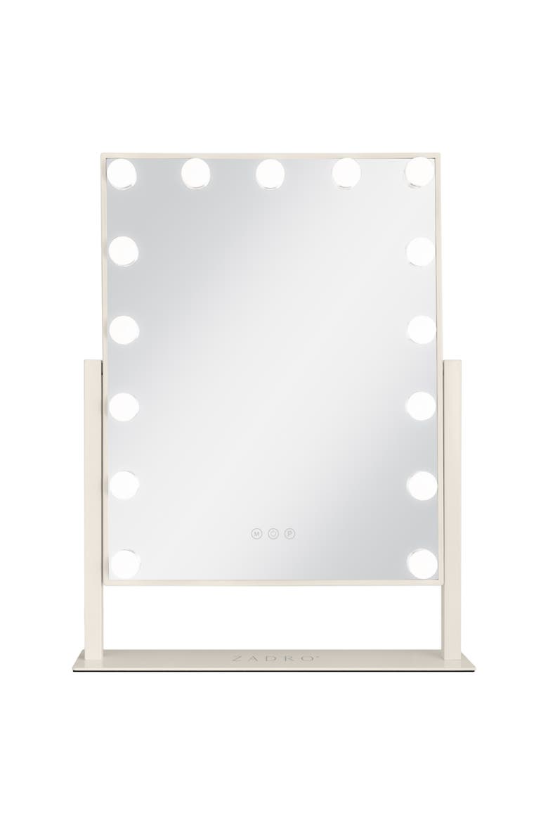 Medium Vertical Hollywood Makeup Mirror with Lights, Alternate, color, Neutral