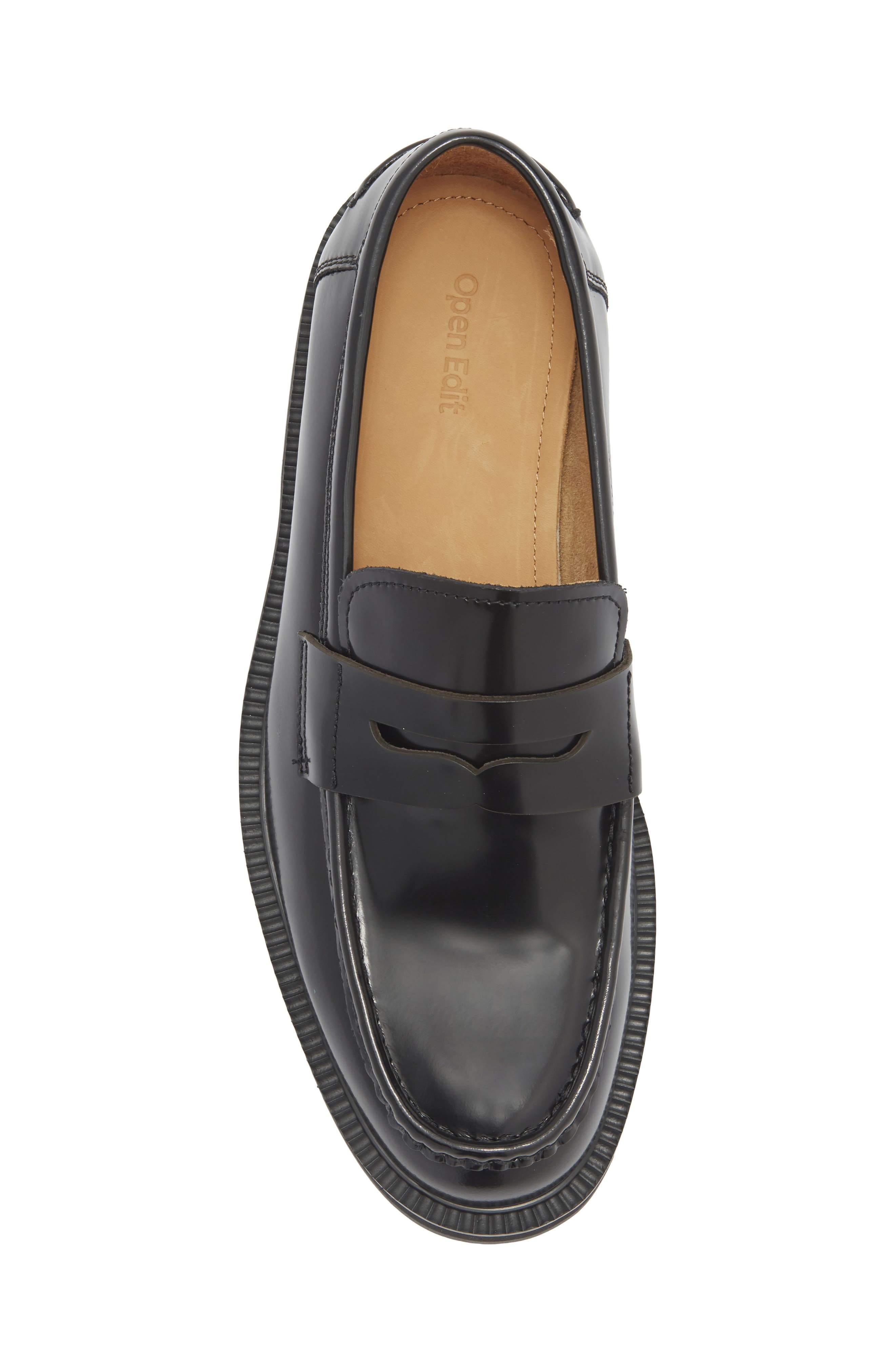 Bond Penny Loafer, Alternate, color, BLACK BOX LEATHER