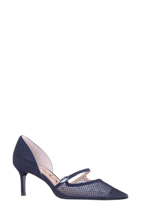 Nashly Pointed Toe Cap Toe Mary Jane Pump (Women)