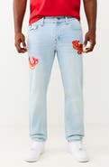 True Religion Geno Flap Embroidered Patch Jeans