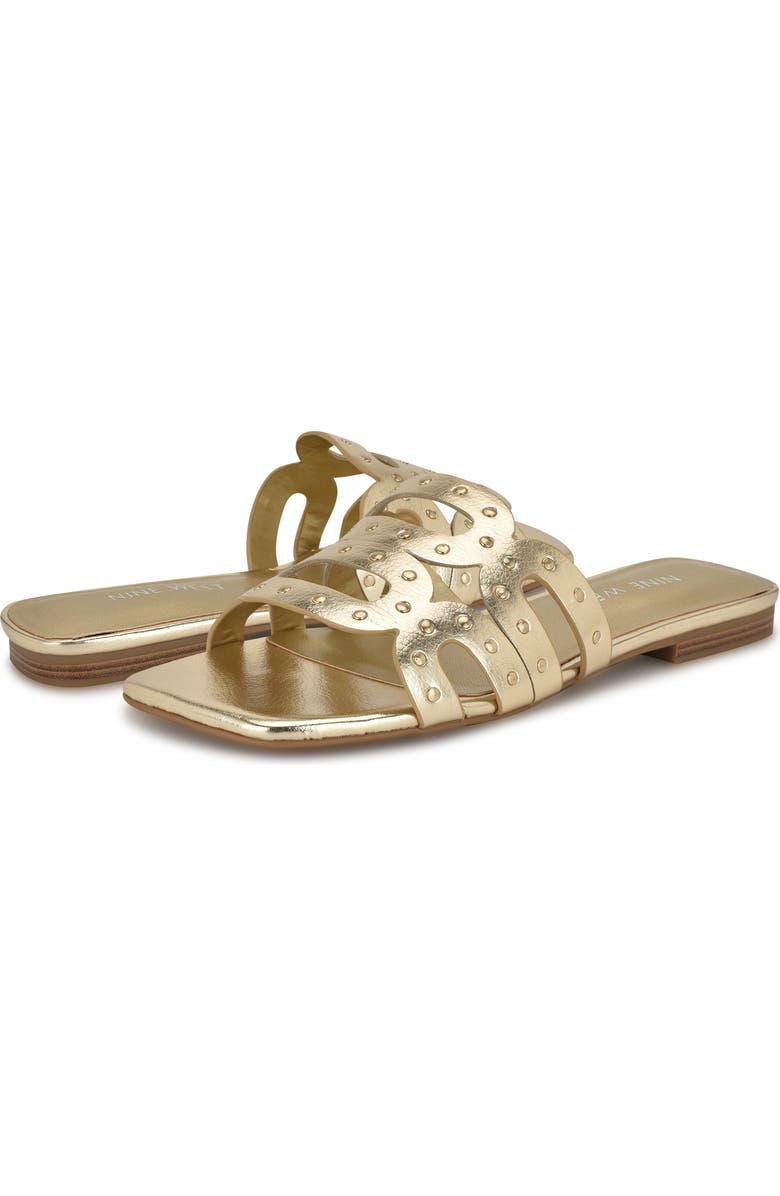 Nine West McKinna 3 Sandal, Alternate, color, Platino