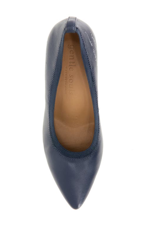 Gentle Souls Dionne Pointed Toe Pump In Navy