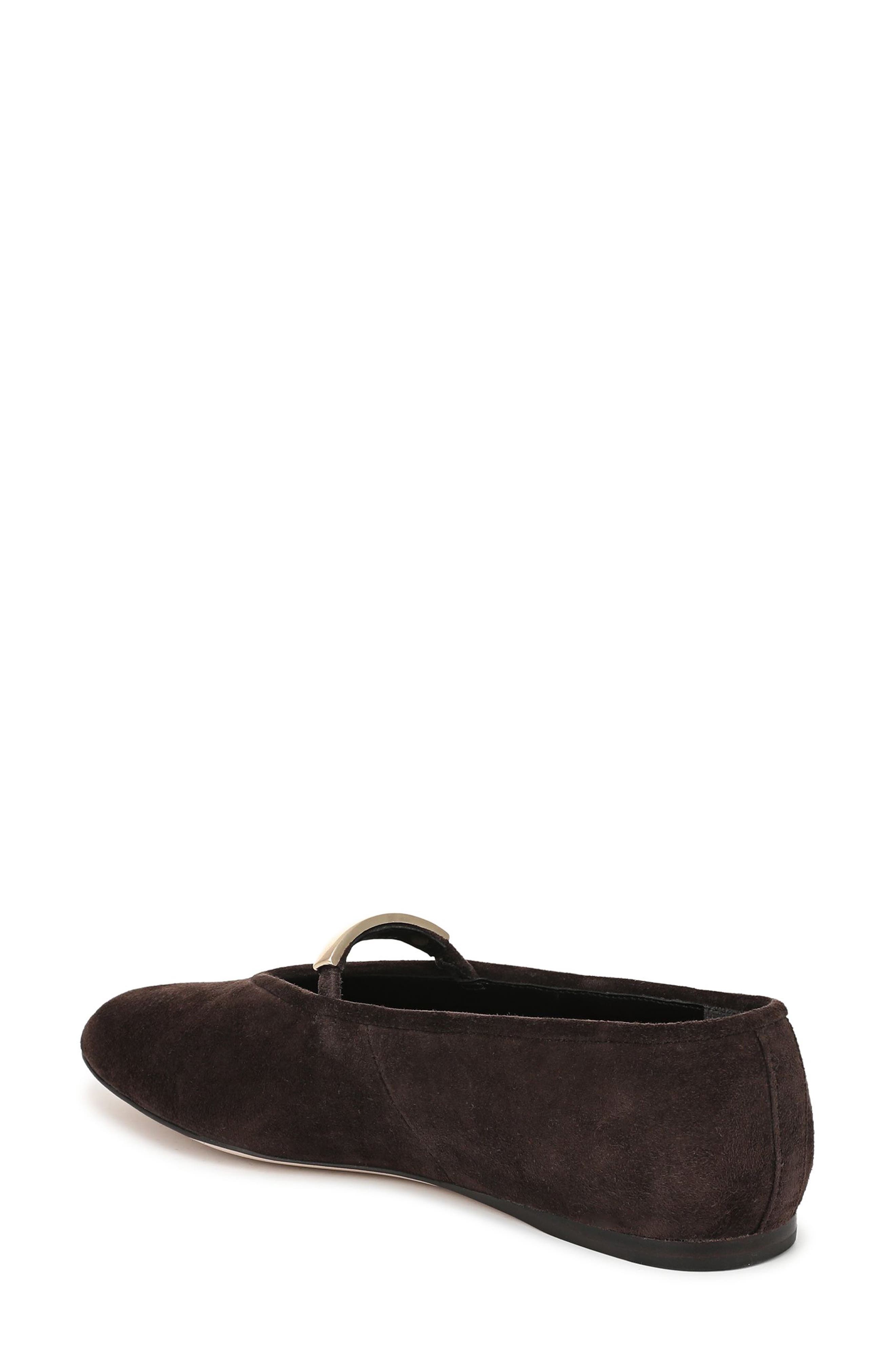 Maddie Mary Jane Ballet Flat, Alternate, color, COFFEE SUEDE