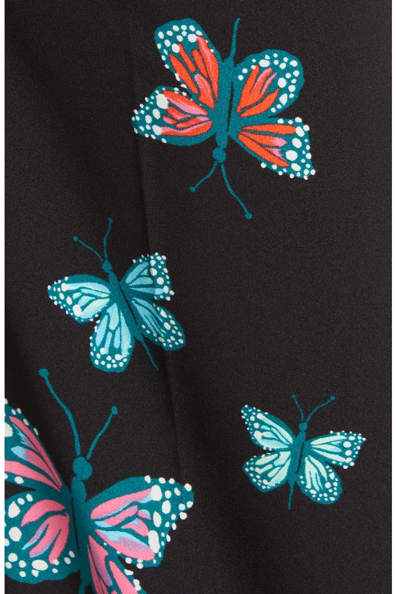 Cristina Martinez Print Pants, Alternate, color, BLACK BUTTERFLY BEAUTY