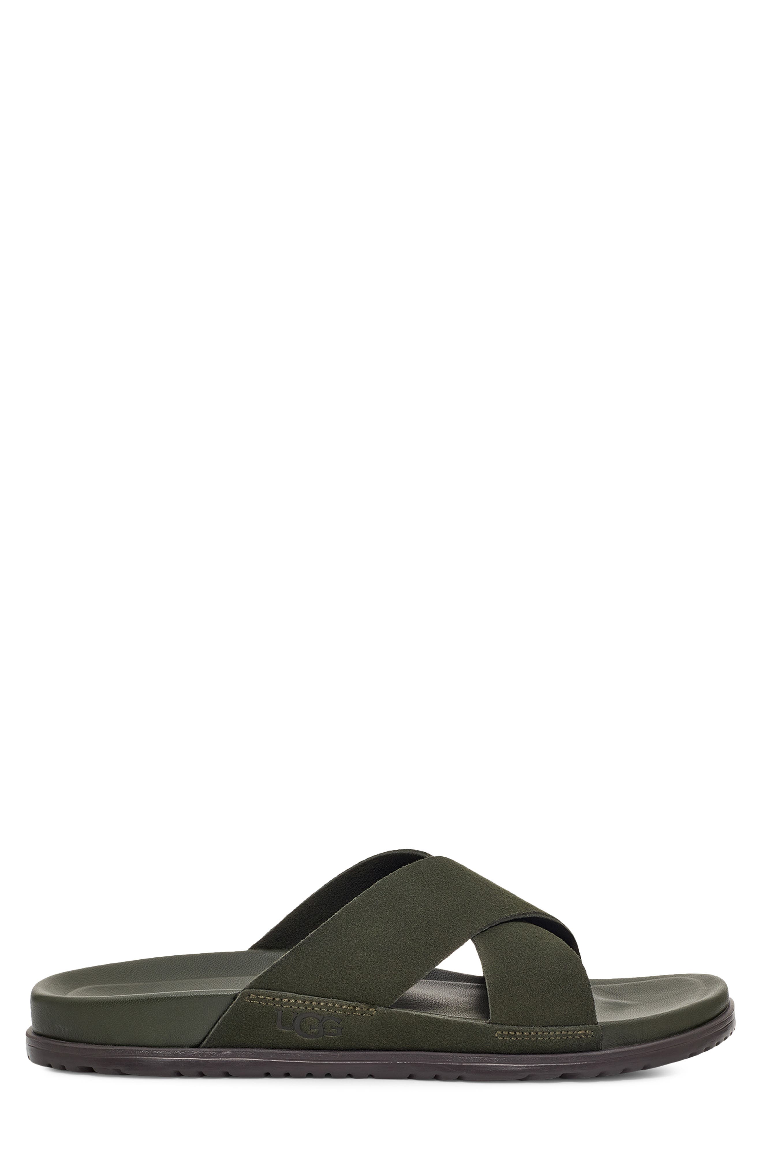 Wainscott Slide Sandal, Alternate, color, FOREST NIGHT