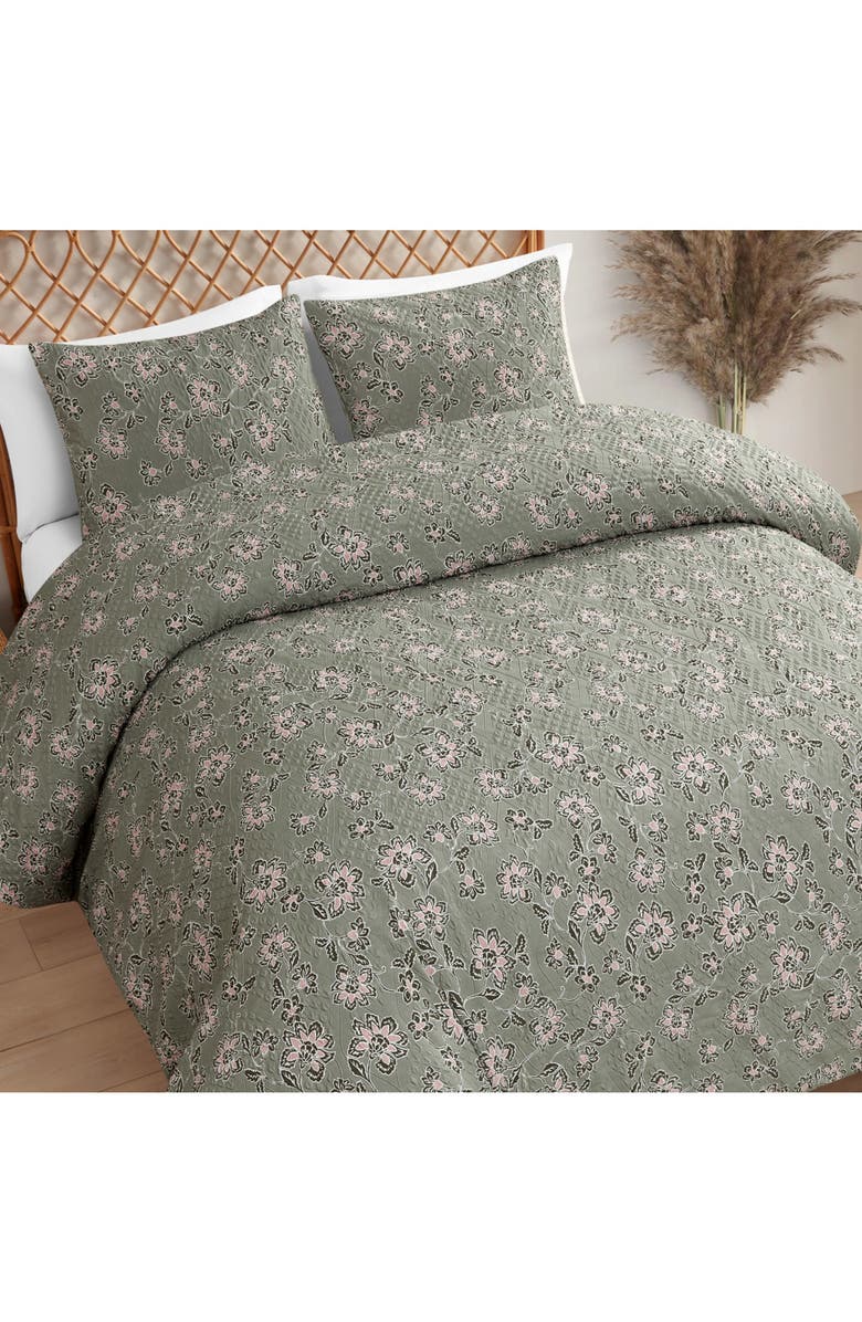 Jessica Simpson Botanical Comforter Set, Alternate, color,