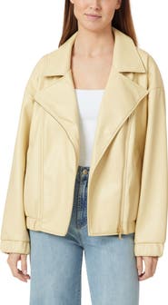 Habitual Oversize Faux Leather Moto Jacket