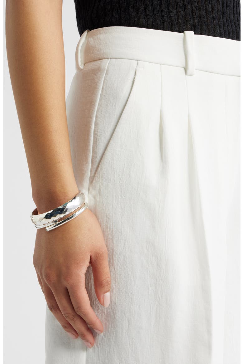 Curator Crepe Culottes, Alternate, color, IVORY