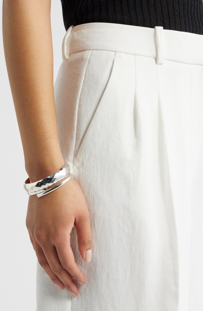 Open Edit The Curator Crepe Culottes, Alternate, color, Ivory