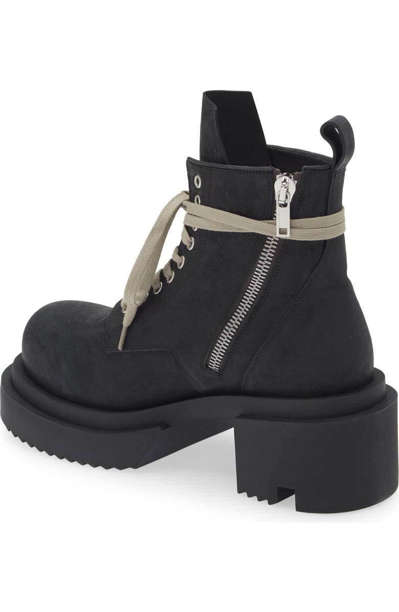 Rick Owens Lido Laced Combat Boot, Alternate, color,