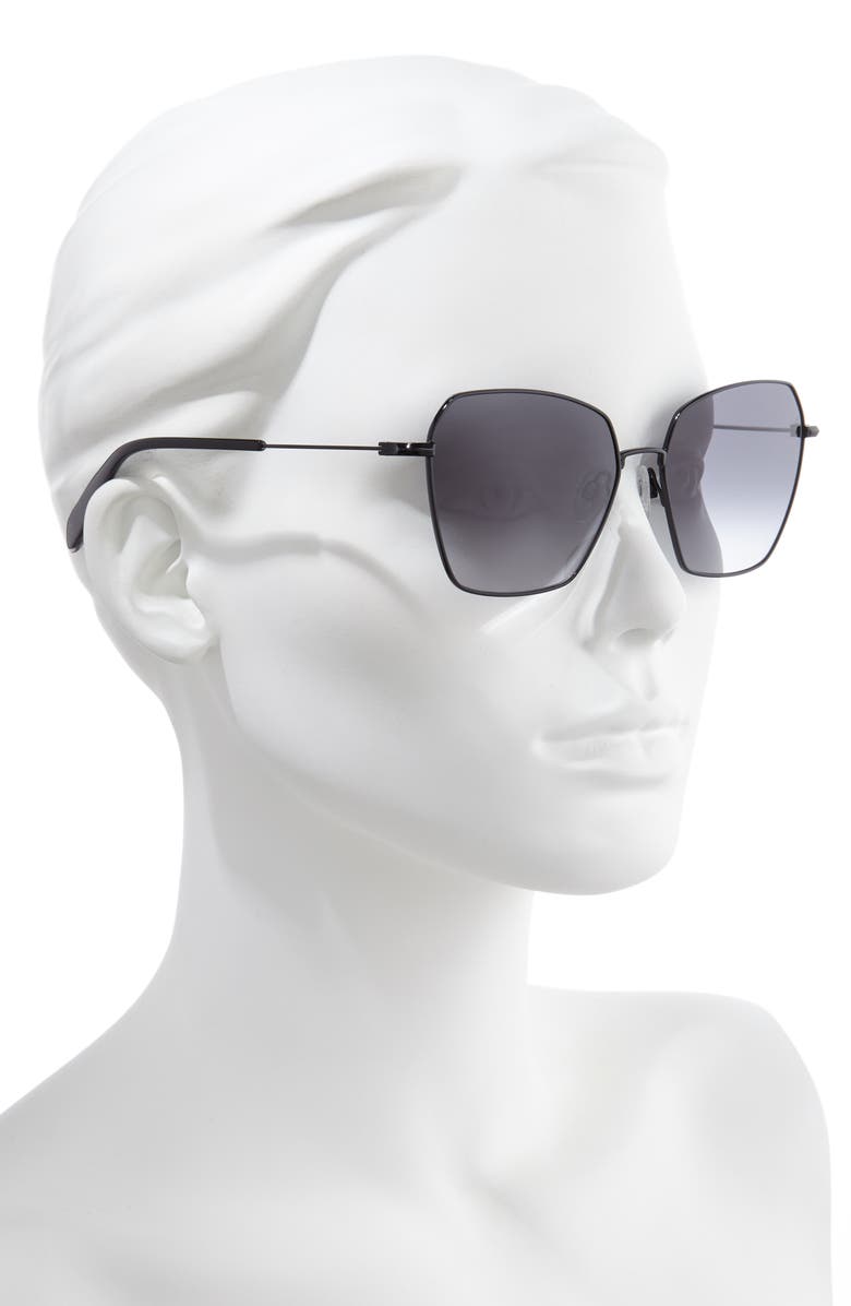 rag & bone 58mm Irregular Sunglasses, Alternate, color,