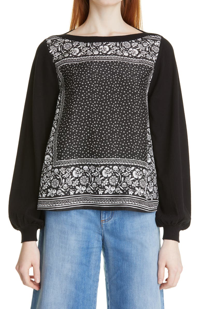See by Chloé Balloon Sleeve Blouse, Main, color,