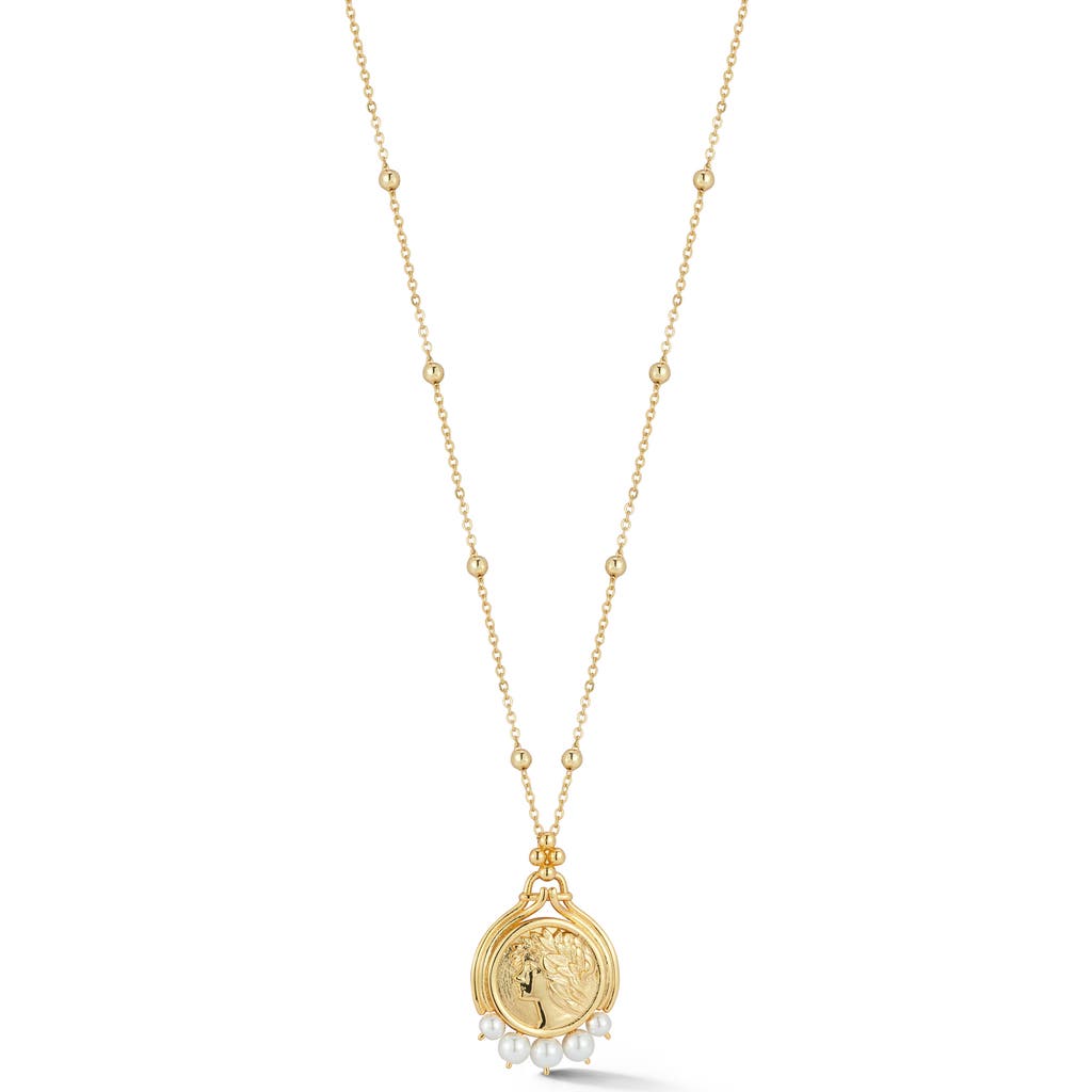 Chloe & Madison Chloe And Madison Coin Pendant Necklace In Gold