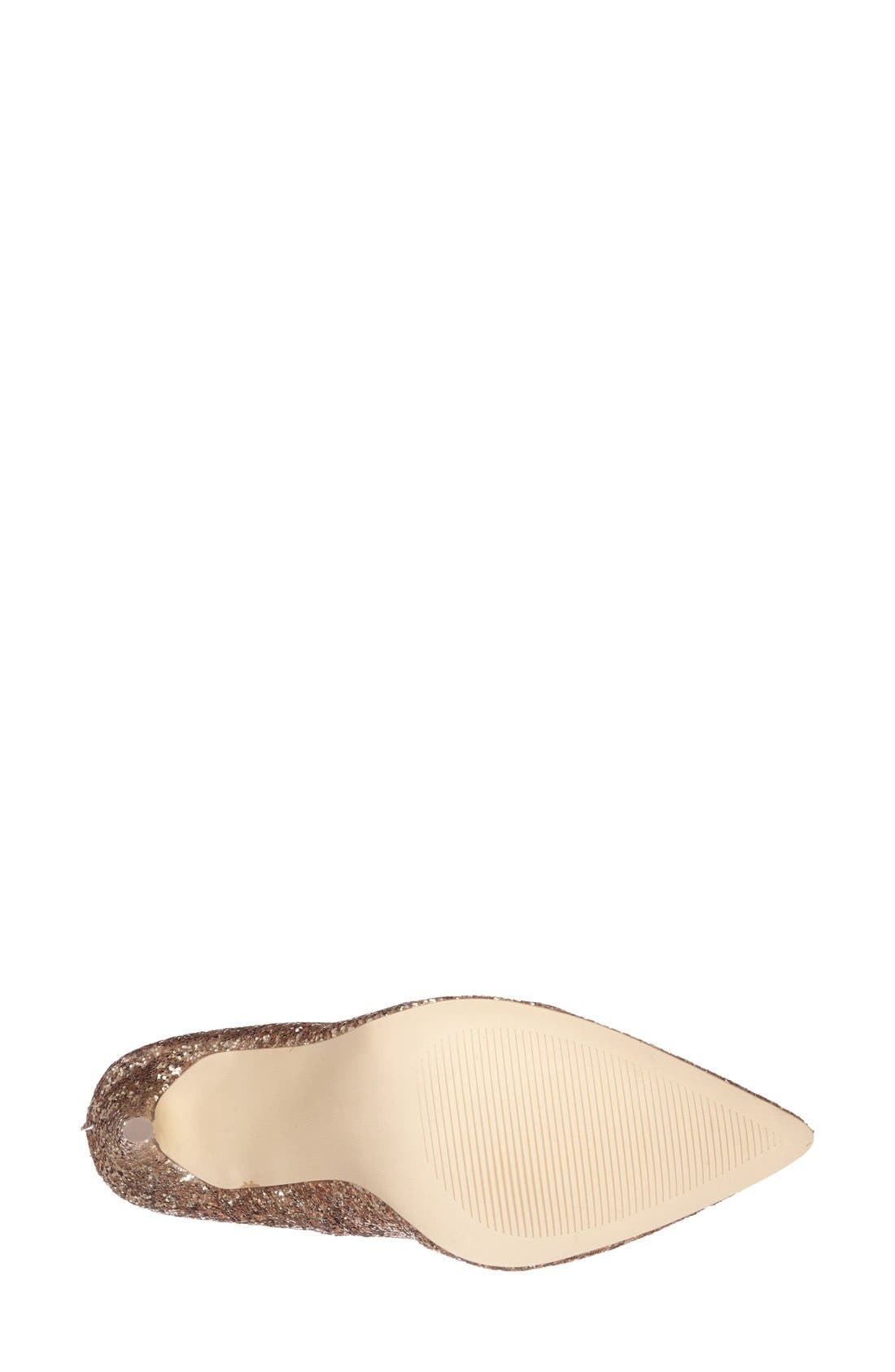 'Atlantyc' Glitter Pump, Alternate, color, GOLD GLITTER